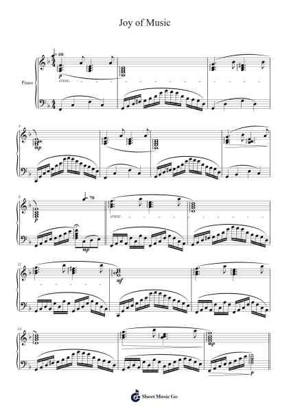 Joy of Music Sheet Music by Masao Aichi-Arr.Leethey Yvetteroll