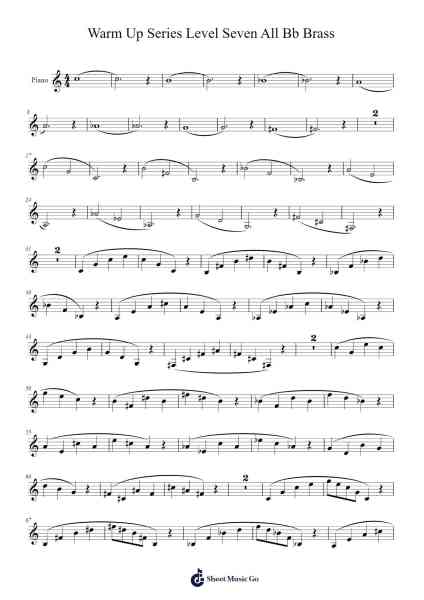 Warm Up Series Level Seven All Bb Brass Sheet Music by kylejraftery-Arr.Crailynn Rodlan