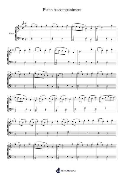 Piano Accompaniment Sheet Music by Mackenzie Swensen-Arr.Kyleyy