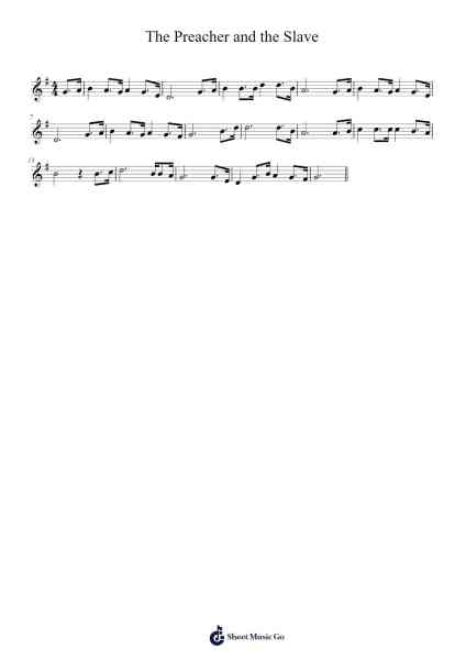The Preacher and the Slave 樂譜由 undefined - 編曲 Otnold