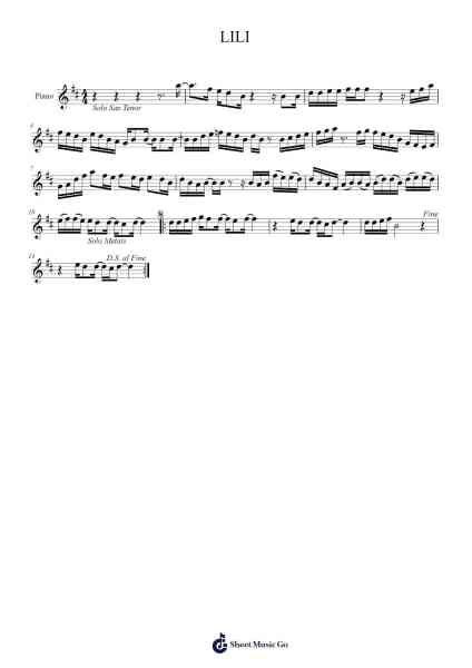 LILI Sheet Music by Edson Gomes-Arr.Inmark Ausbrooke