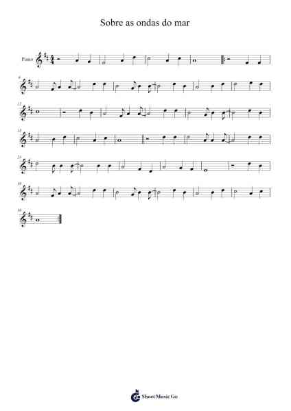 Sobre as ondas do mar Sheet Music by Migbright-Arr.Pomeo Walshbee