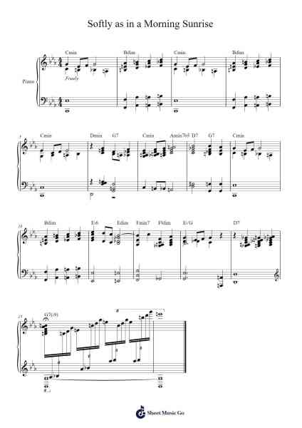 Softly as in a Morning Sunrise Sheet Music by Sigmund Romberg-Arr.Chamberg