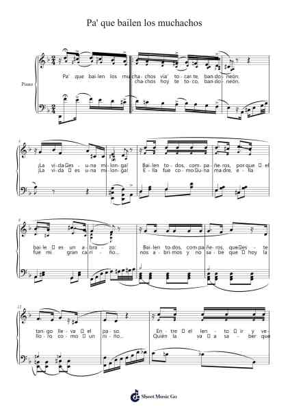 Pa' que bailen los muchachos Sheet Music by Aníbal Troilo-Arr.Werfith