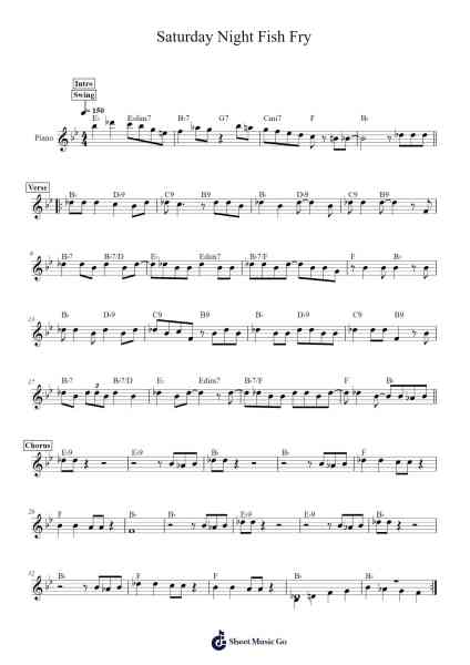 Saturday Night Fish Fry Sheet Music by Louis Jordan-Arr.Chestom