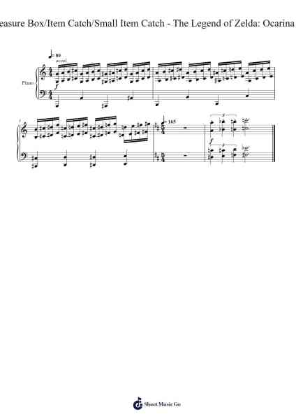 Open Treasure Box/Item Catch/Small Item Catch - The Legend of Zelda: Ocarina of Time Sheet Music by Koji Kondo-Arr.Webbjohn Zafy
