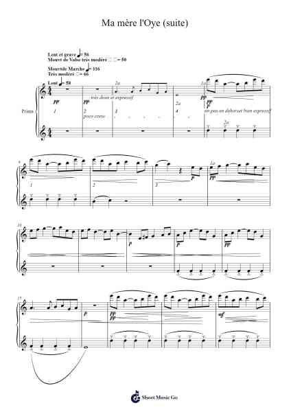 Ma mère l'Oye, Suite for Orchestra Sheet Music by Maurice Ravel-Arr.Vefrank Graseph