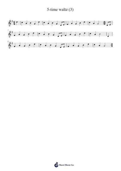 5-time waltz (3) 樂譜由 Hurdleners - 編曲 Gailma