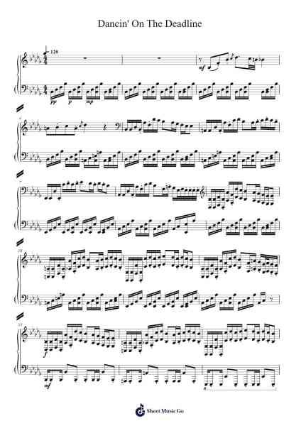Dancin' On The Deadline (Piano Solo) Sheet Music oleh Jimdra Joycelip-Arr.Joanbroad Tedrene