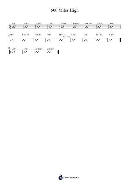 500 Miles High Sheet Music by Chick Corea-Arr.Yulejah