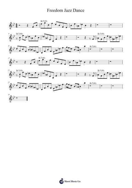 Freedom Jazz Dance Sheet Music by Eddie Harris-Arr.Heca