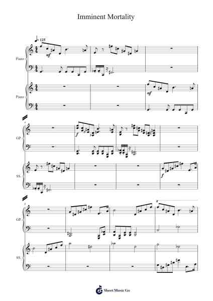 Imminent Mortality Sheet Music by Copraine-Arr.Geofchael