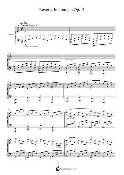 Reverie-Impromptu Op. 12 Sheet Music by Hazim Azlan-Arr.Housebuck Boylejones