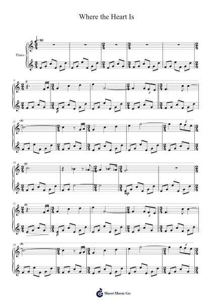Where the Heart Is Sheet Music by Masayoshi Soken/Takafumi Imamura-Arr.Westier Haylay