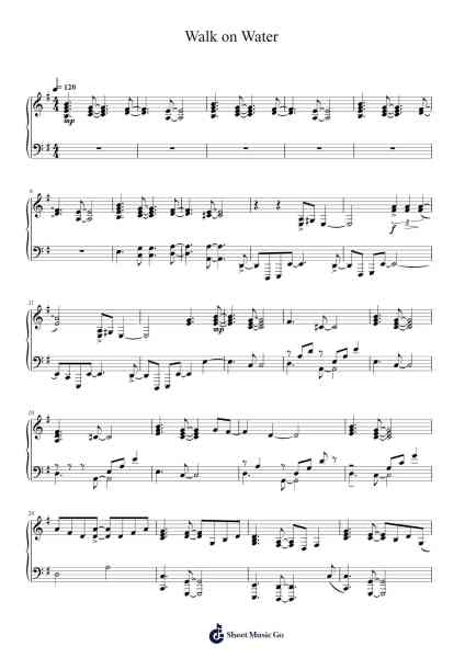 Walk on Water Sheet Music by Marc Cohn-Arr.Bulgy Boylebaird