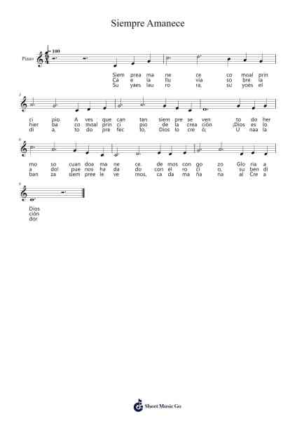 Siempre Amanece Sheet Music by E. Farjeón-Arr.Fasil Murseph