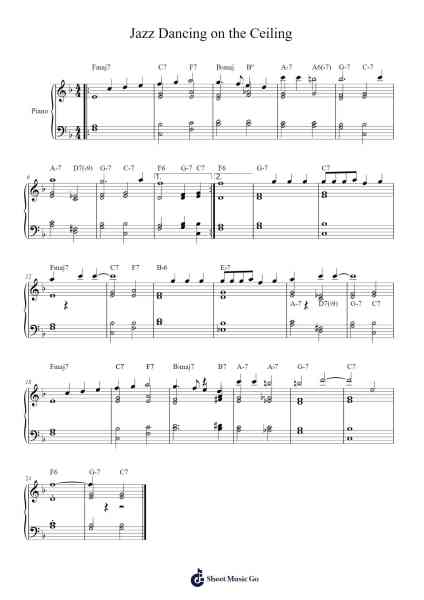 Jazz Dancing on the Ceiling Sheet Music by Richard Rodgers-Arr.Natpold Vinvin