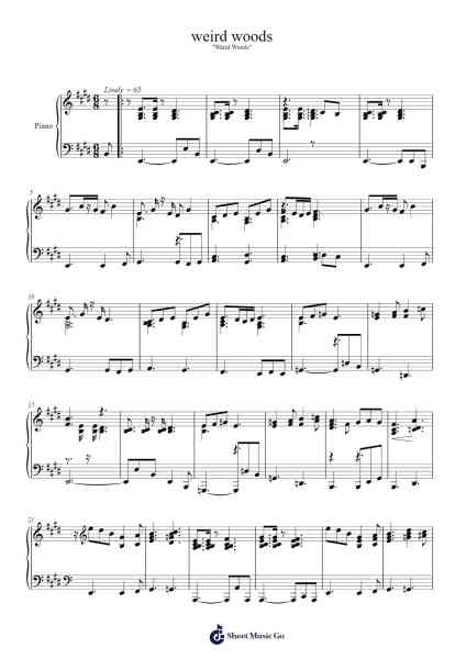 weird woods Sheet Music by Tomoya Tomita-Arr.Temky Pisoll