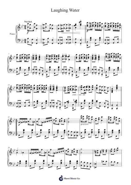 Laughing Water Sheet Music by Ida Bierman-Arr.Ruthives Sibylxy