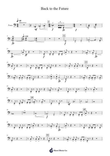 Back to the Future Sheet Music by Alan Silvestri-Arr.Eipsgold Maudman