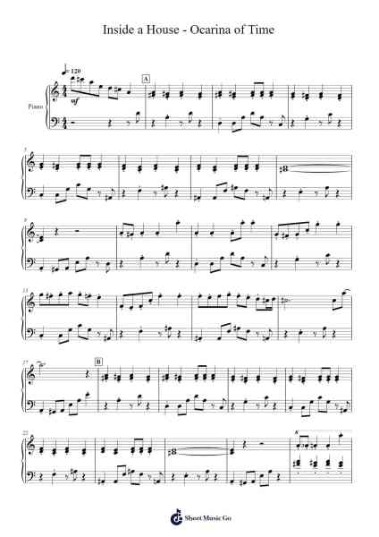Inside a House - Ocarina of Time Sheet Music by Koji Kondo-Arr.Taykin Wertor