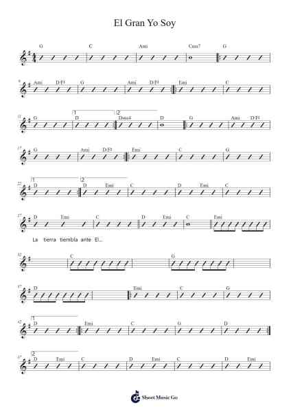 El Gran Yo Soy Sheet Music by Julissa-Arr.Babberg Neriam