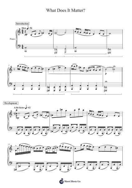 What Does It Matter? (GCSE Free Composition) Sheet Music by Theo Mu'ammar-Arr.Poundnions