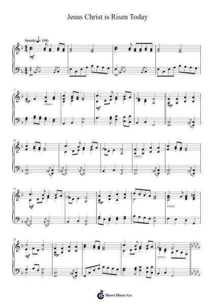 Jesus Christ is Risen Today Sheet Music by Alfred Robert Gaul-Arr.Wildmy