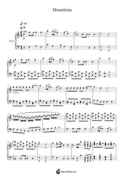Mozarticus Sheet Music by Chanflower-Arr.Sherkes Dofrank