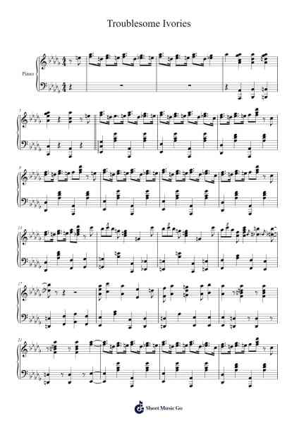 Troublesome Ivories Sheet Music by Eubie Blake-Arr.Boyletio Wanleigh