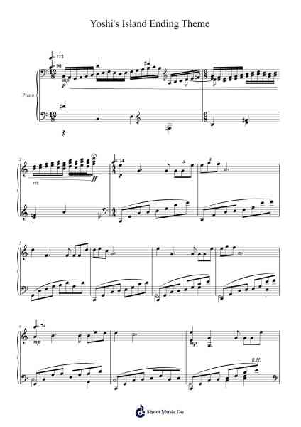 Yoshi's Island Ending Theme Sheet Music by Koji Kondo-Arr.Felgrace