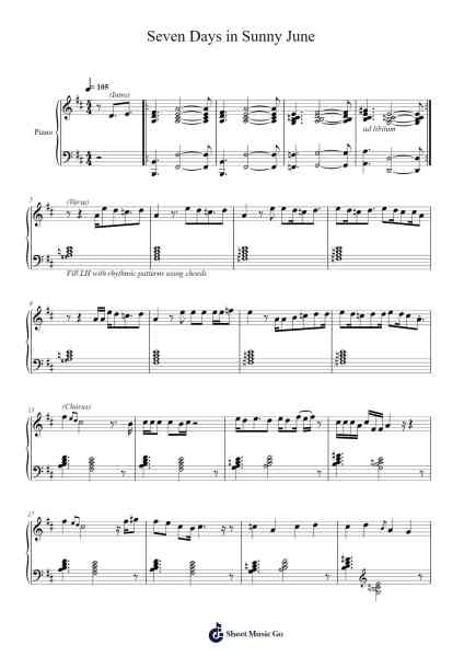Seven Days in Sunny June Sheet Music by Jamiroquai-Arr.Lowell