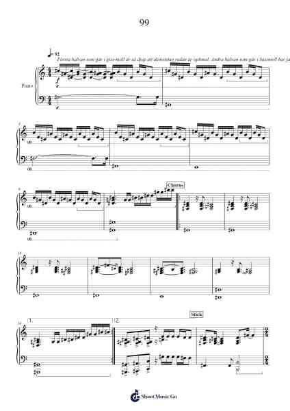99 Sheet Music by Toto-Arr.Phillen Gillpont