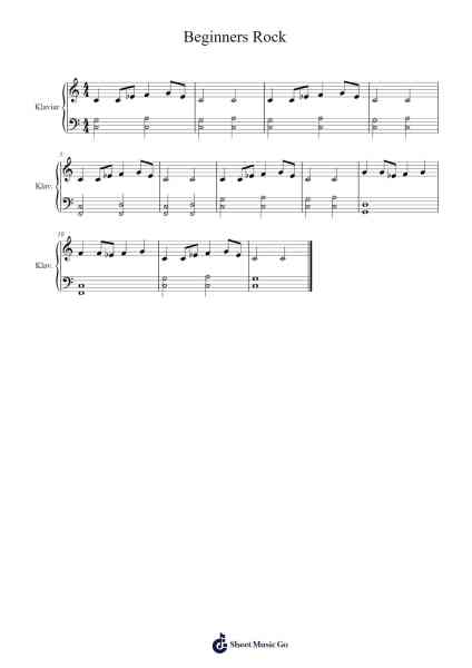 Beginners Rock Sheet Music by mike 2607-Arr.Swinale Reedria