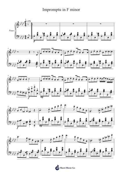 Impromptu in F Minor Sheet Music by Strasean Doye-Arr.Junerald