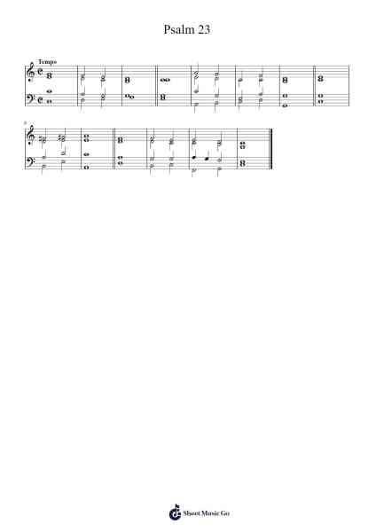 Chant for Psalm 23 Sheet Music by Michael Cowgill-Arr.Alickbush