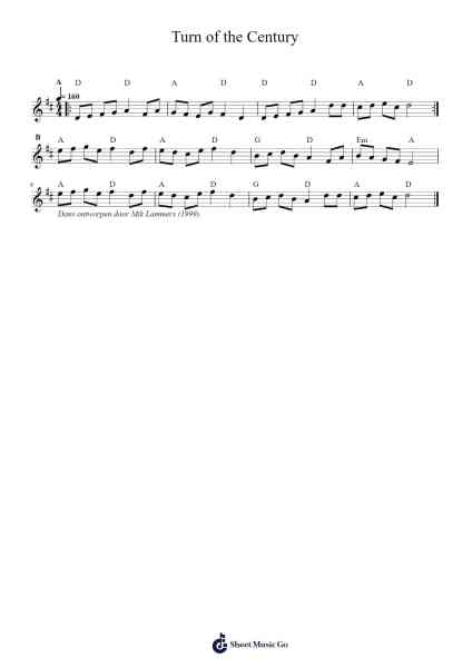Turn of the Century Sheet Music by Mik Lammers-Arr.Larple