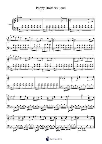 Poppy Brothers Land Sheet Music by Misc Computer Games-Arr.Ruthfitch Housed