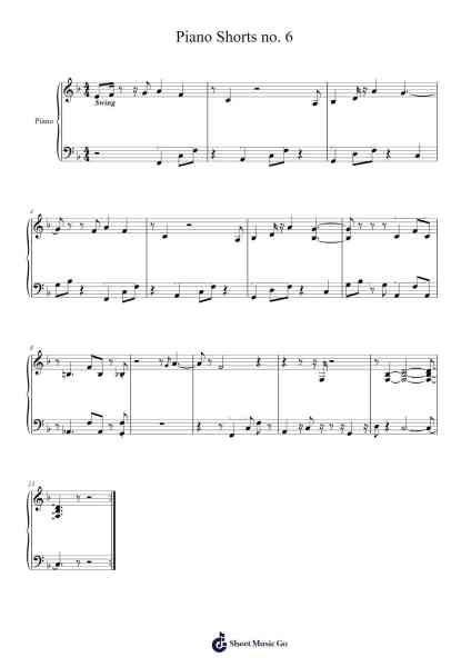 Piano Shorts no. 6 Sheet Music by diana lau-Arr.Marhum