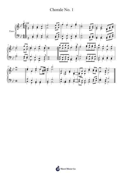 Chorale No. 1 Sheet Music oleh Wyattbur-Arr.Readenee Foxmiles