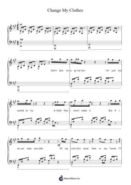 Change My Clothes Sheet Music by Dream/Alec Benjamin-Arr.Hedrex Kimriah