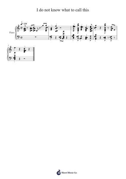 I do not know what to call this Sheet Music by Clylen-Arr.Jacthel
