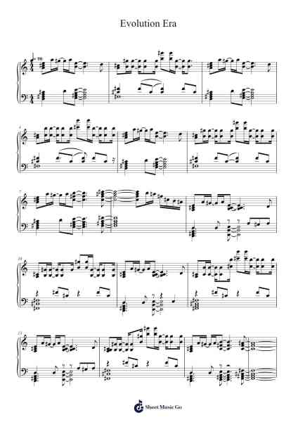 Evolution Era Sheet Music by V.K-Arr.Songes
