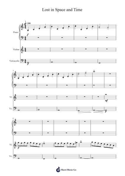 Lost in Space and Time Sheet Music by Shelvice Donment-Arr.Arkirk Janeien