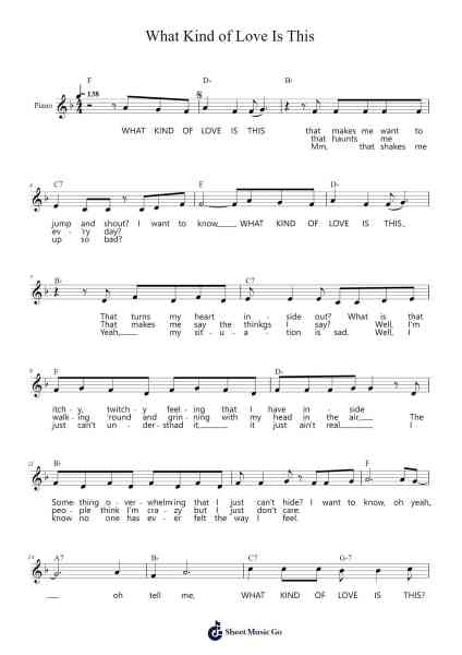 What Kind of Love Is This Sheet Music by Johnny Nash-Arr.Derwy Joylogg