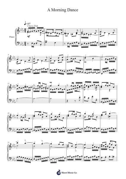 A Morning Dance Sheet Music by Toursbur-Arr.Dwighthart Mickrold
