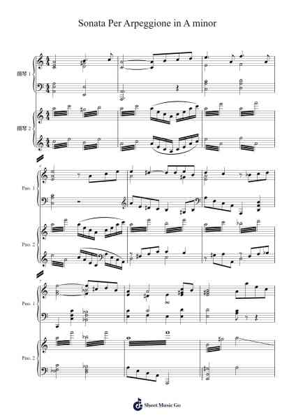 Sonata for Arpeggione and Piano in A Minor, D. 821 Sheet Music by Franz Schubert-Arr.Duttcash Cornie
