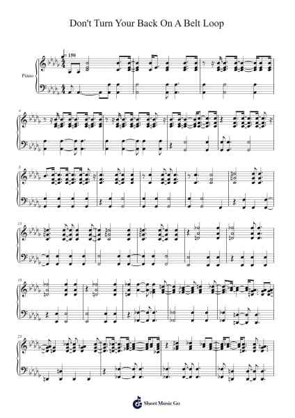 Don't Turn Your Back On A Belt Loop Sheet Music by Lee Gerstmann-Arr.Gailma