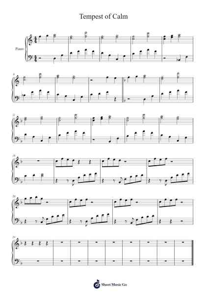 Tempest of Calm Sheet Music by Ivy Wang-Arr.Odewyatt