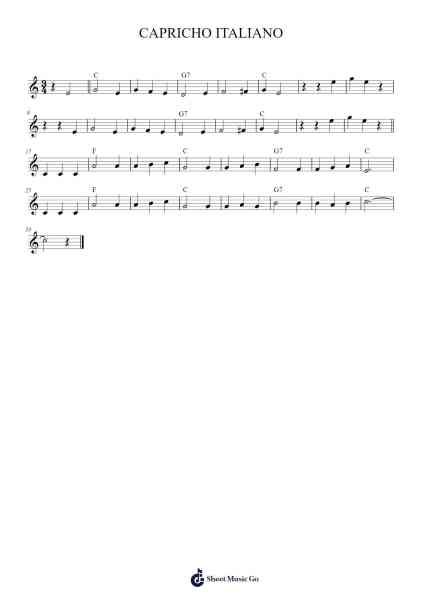 CAPRICHO ITALIANO Sheet Music by Carlo Buti-Arr.Yorkkim
